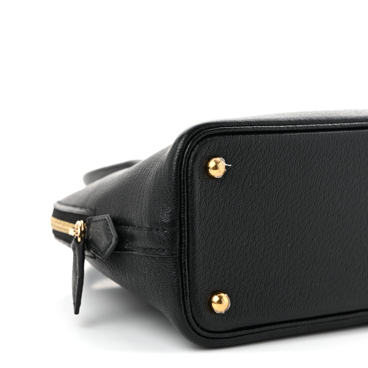 Hermès Mini Bolide 1923 Black Chèvre Mysore Gold Hardware