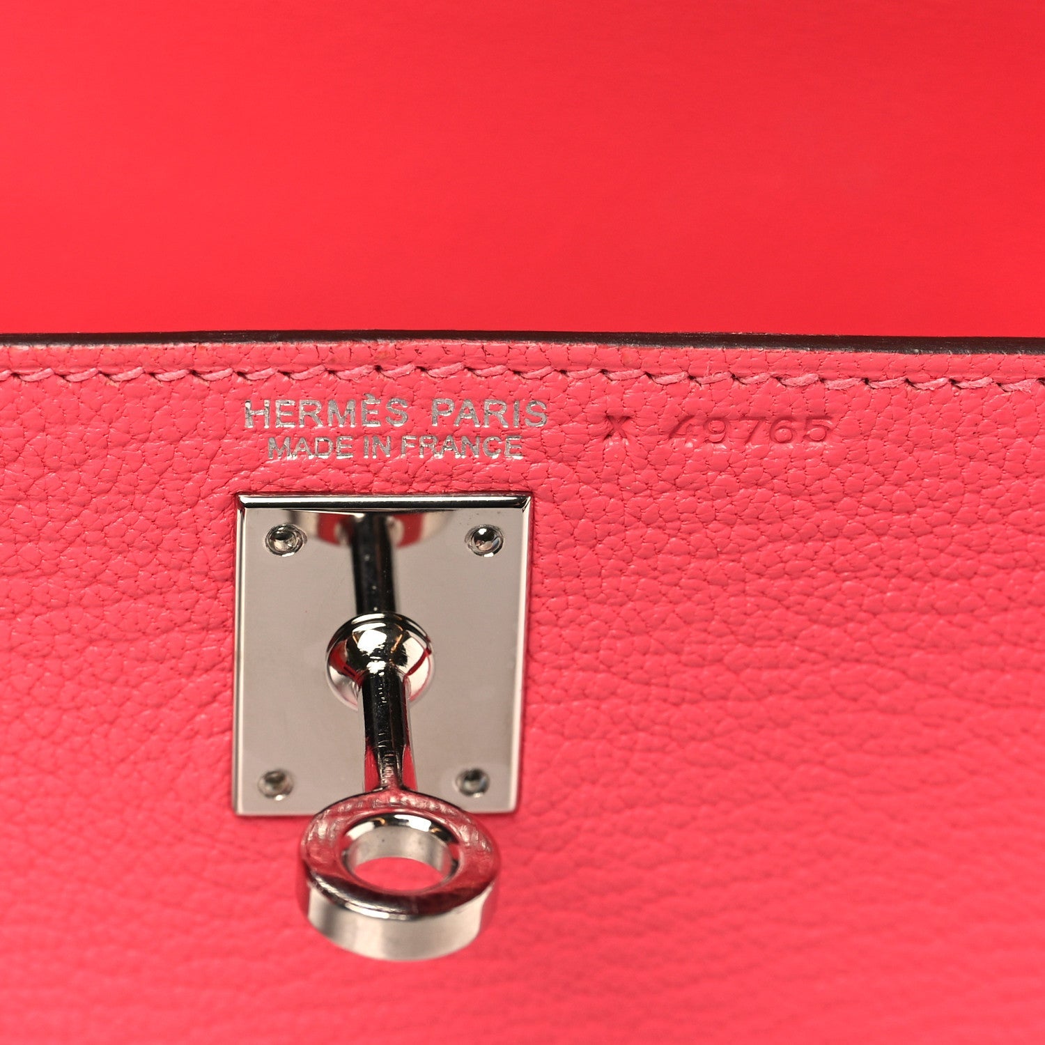 エルメス ミニケリー 20 外縫い Rose Lipstick シェーブルミゾール シルバー金具 HERMES MINI KELLY 20 SELLIER ROSE LIPSTICK CHEVRE MYSORE SILVER HARDWARE