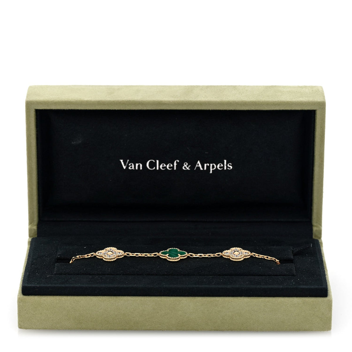 ヴァンクリーフ＆アーペル ヴィンテージアルハンブラ 5モチーフ ブレスレット マルチカラー 18K イエローゴールド VAN CLEEF & ARPELS VINTAGE ALHAMBRA 5 MOTIFS BRACELET MULTICOLOR 18K YELLOW GOLD