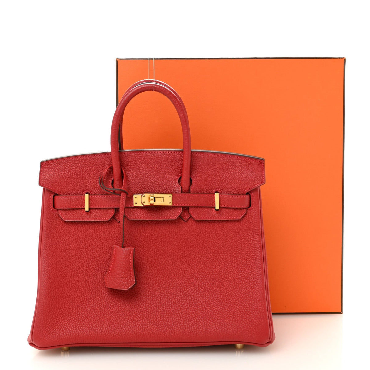 エルメス バーキン 25 Rouge Vif トゴ ゴールド金具 HERMES BIRKIN 25 ROUGE VIF TOGO GOLD HARDWARE