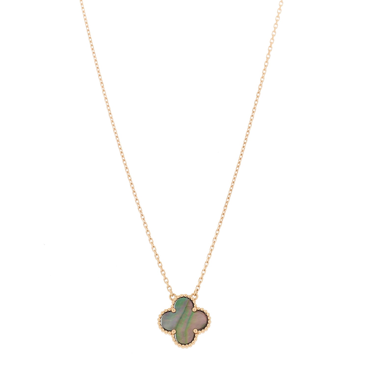 ヴァンクリーフ＆アーペル ヴィンテージアルハンブラ ペンダントネックレス マザーオブパール 18K ローズゴールド VAN CLEEF & ARPELS VINTAGE ALHAMBRA PENDANT NECKLACE MOTHER OF PEARL 18K ROSE GOLD