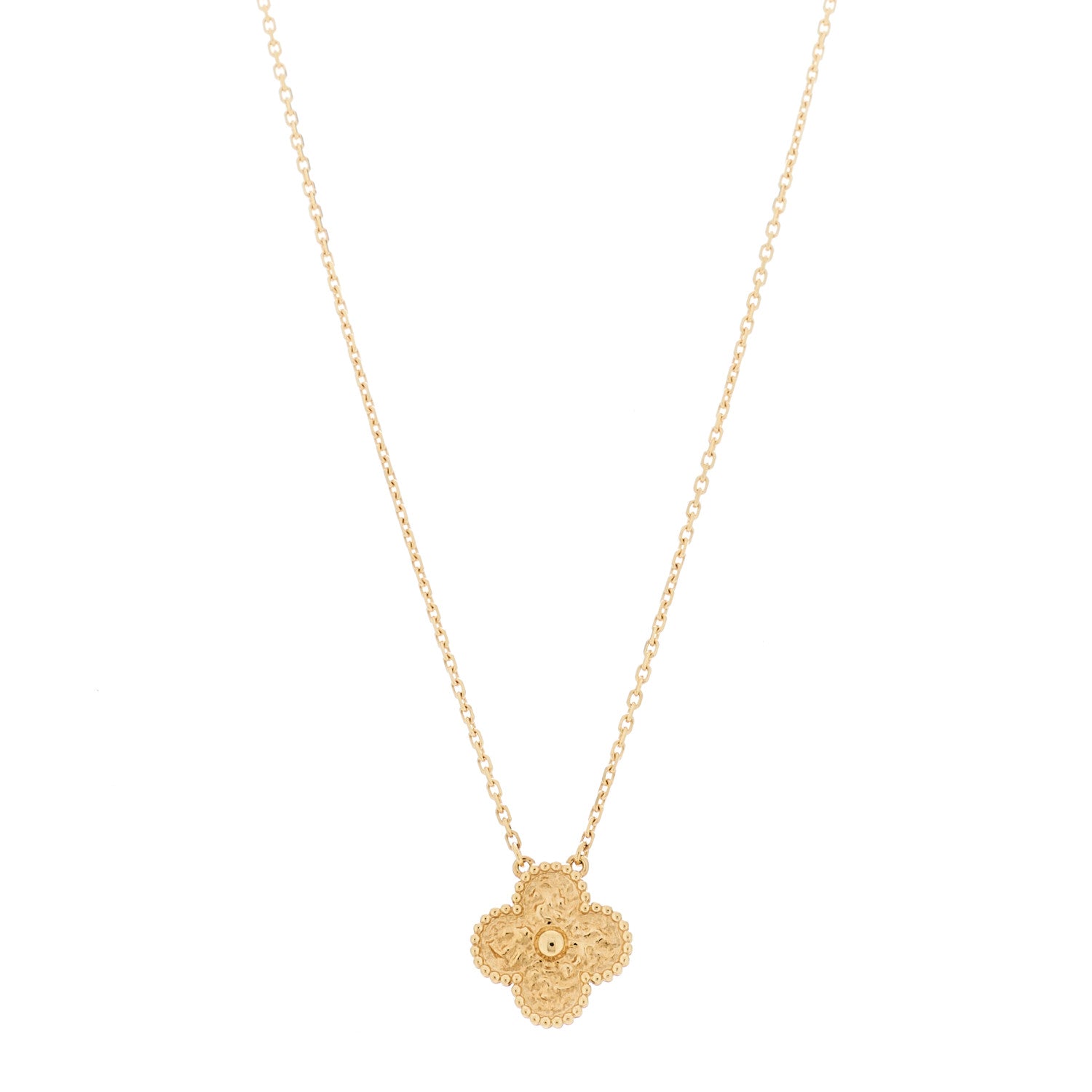 ヴァンクリーフ＆アーペル ヴィンテージアルハンブラ ペンダントネックレス 18K イエローゴールド VAN CLEEF & ARPELS VINTAGE ALHAMBRA PENDANT NECKLACE 18K YELLOW GOLD