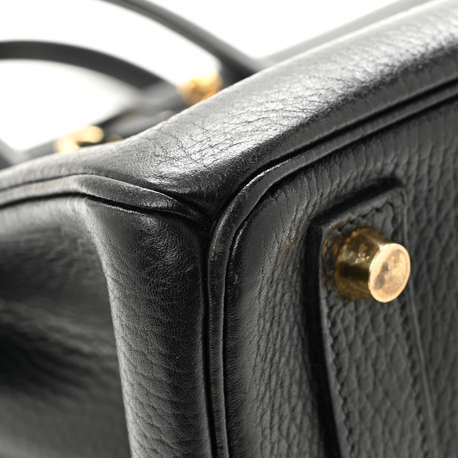エルメス バーキン 32 オータクロア HAC Black アルデンヌ ゴールド金具 HERMES BIRKIN 32 HAC BLACK ARDENNES GOLD HARDWARE