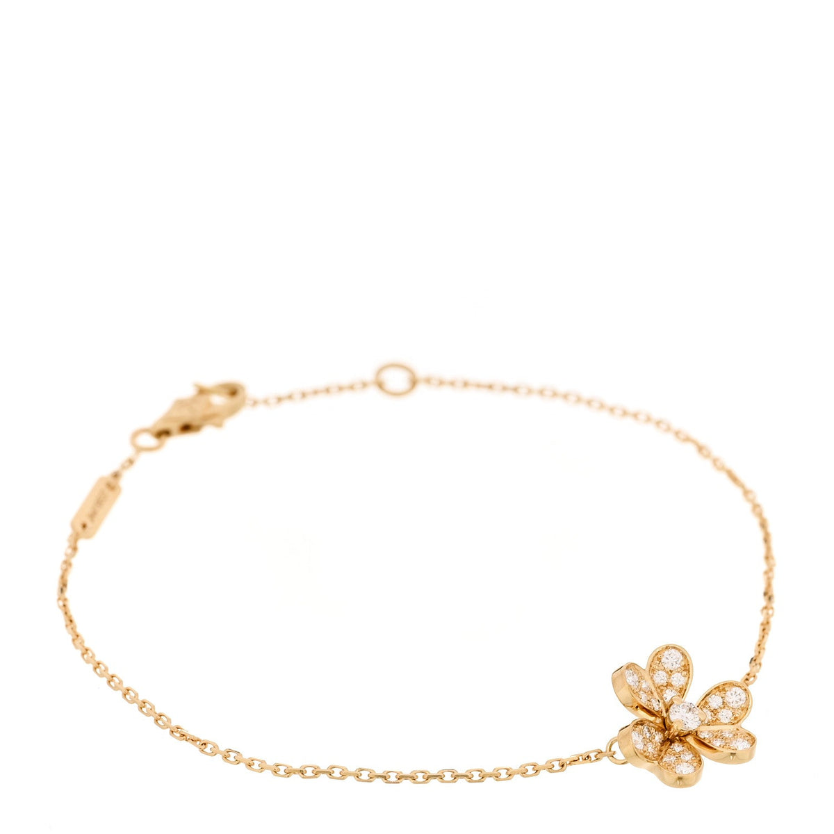 Van Cleef & Arpels Mini Frivole Bracelet Diamond 18K Yellow Gold