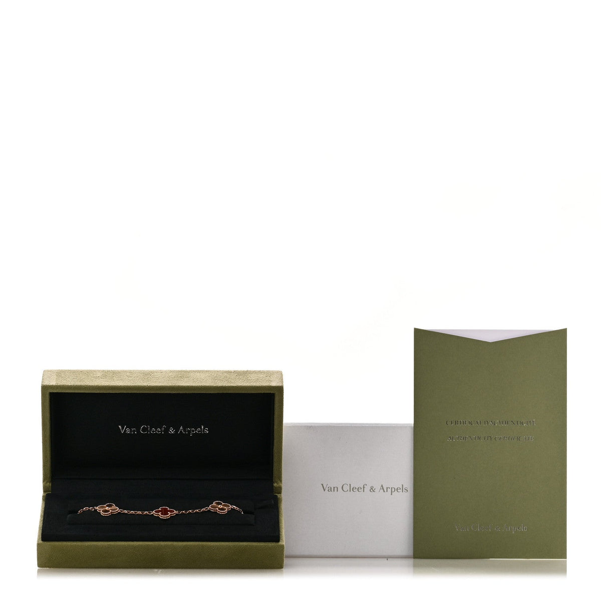 ヴァンクリーフ＆アーペル ヴィンテージアルハンブラ 5モチーフ ブレスレット マルチカラー 18K ローズゴールド VAN CLEEF & ARPELS VINTAGE ALHAMBRA 5 MOTIFS BRACELET MULTICOLOR 18K ROSE GOLD