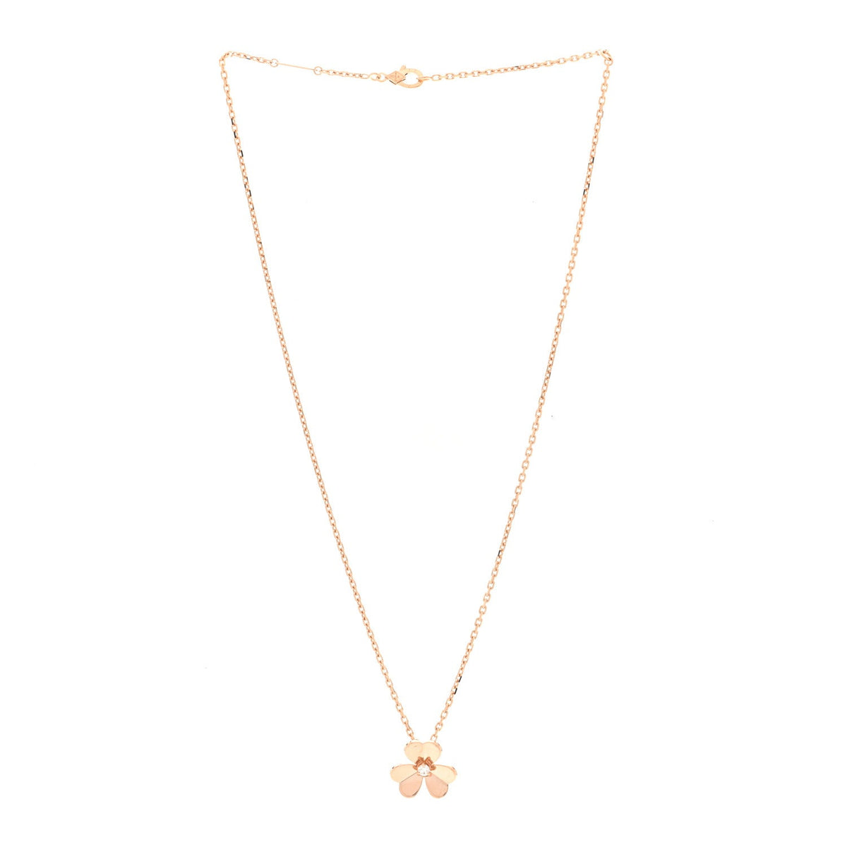 ヴァンクリーフ＆アーペル スモール フリヴォル ペンダントネックレス ダイヤモンド 18K ローズゴールド VAN CLEEF & ARPELS SMALL FRIVOLE PENDANT NECKLACE DIAMOND 18K ROSE GOLD