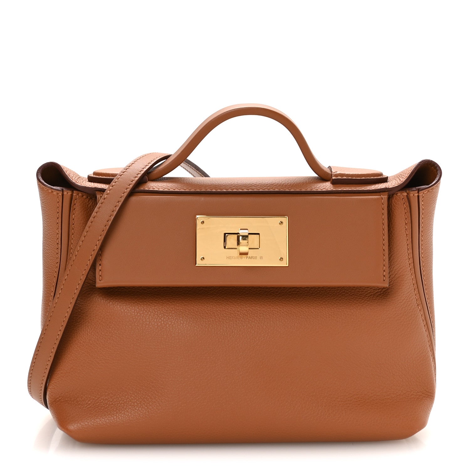 エルメス 24/24 ミニヴァンキャトル 21 Gold エバーカラー / スイフト シルバー金具 HERMES 24/24 21 GOLD EVERCOLOR / SWIFT SILVER HARDWARE