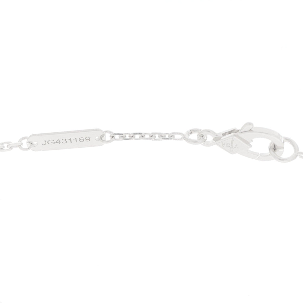 ヴァンクリーフ＆アーペル ヴィンテージアルハンブラ ペンダントネックレス マザーオブパール 18K ホワイトゴールド VAN CLEEF & ARPELS VINTAGE ALHAMBRA PENDANT NECKLACE MOTHER OF PEARL 18K WHITE GOLD