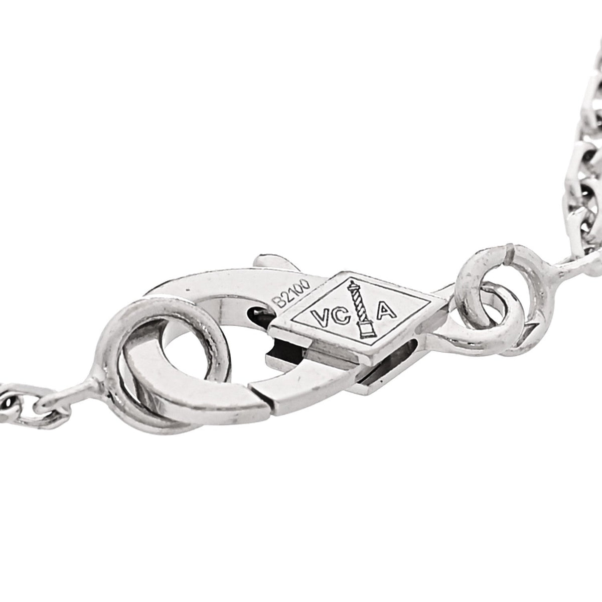 Van Cleef & Arpels Mini Lotus Bracelet Diamond 18K White Gold