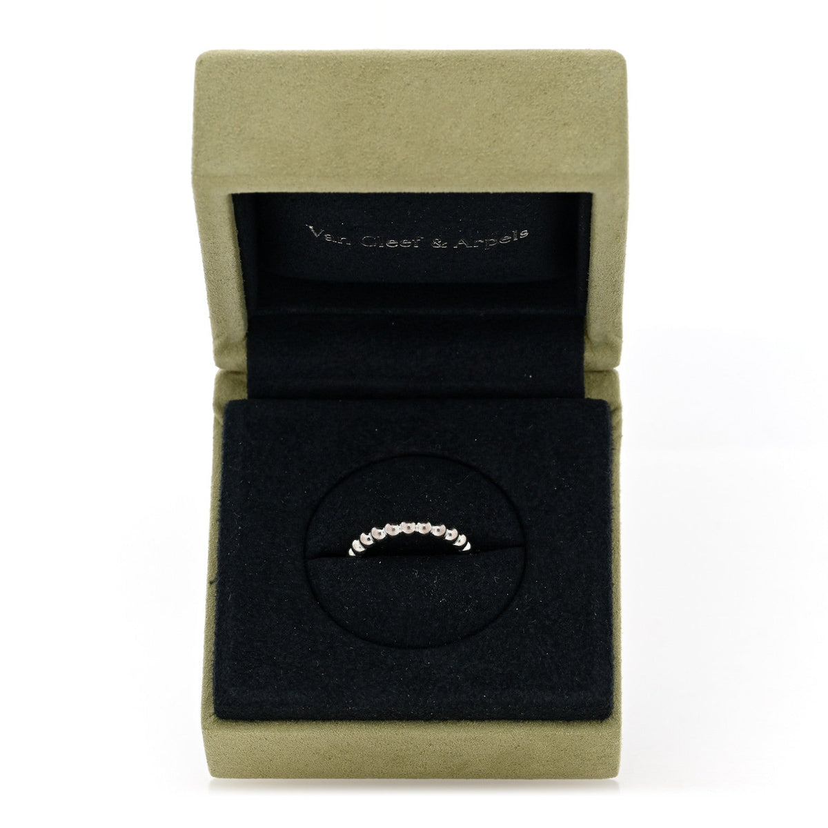 ヴァンクリーフ＆アーペル ミディアム ペルレ リング 18K ホワイトゴールド VAN CLEEF & ARPELS MEDIUM PERLÉE RING 18K WHITE GOLD