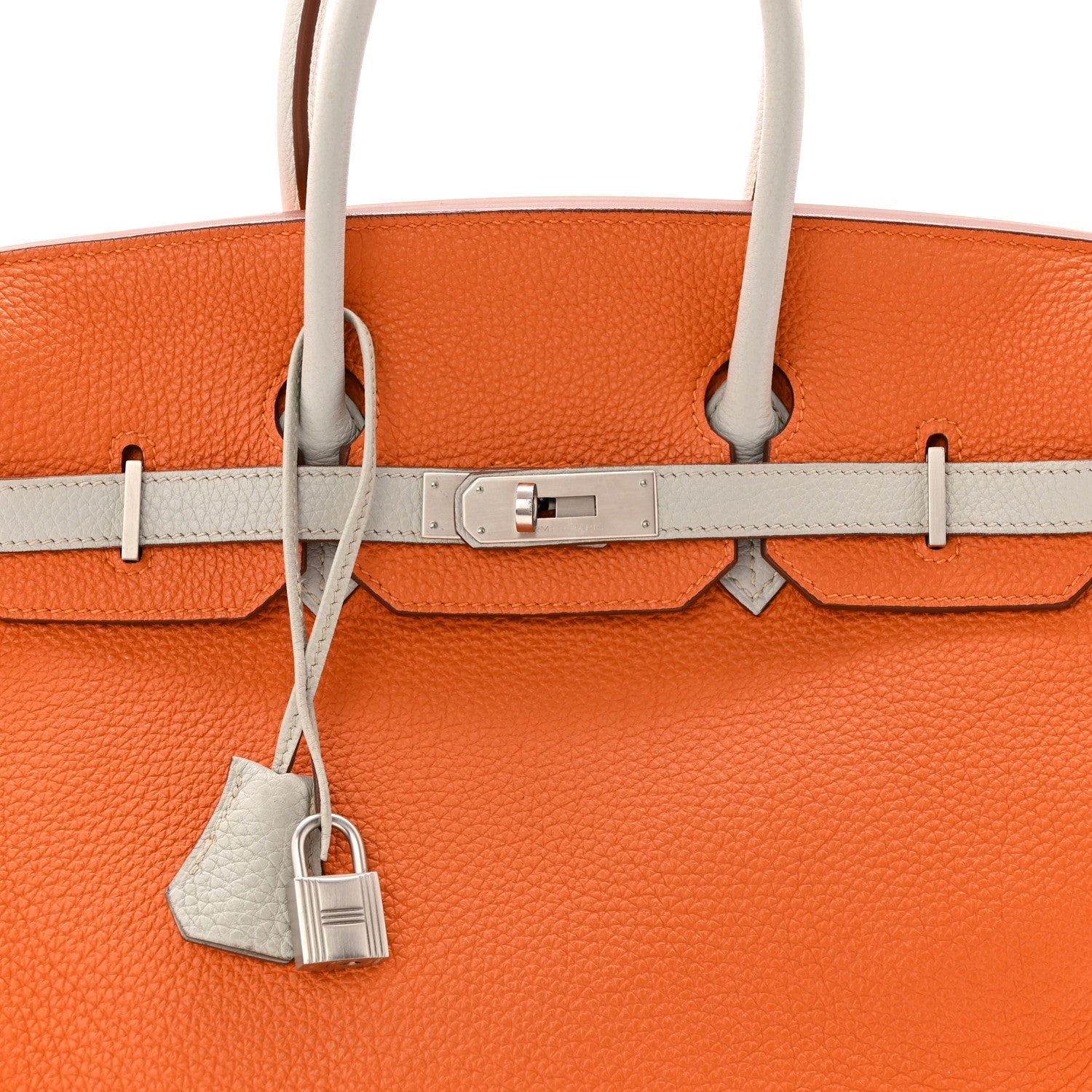エルメス バーキン 35 HSS パーソナルオーダー Orange Gris Perle トゴ シルバー金具 HERMES BIRKIN 35 HSS PERSONAL ORDER ORANGE GRIS PERLE TOGO SILVER HARDWARE