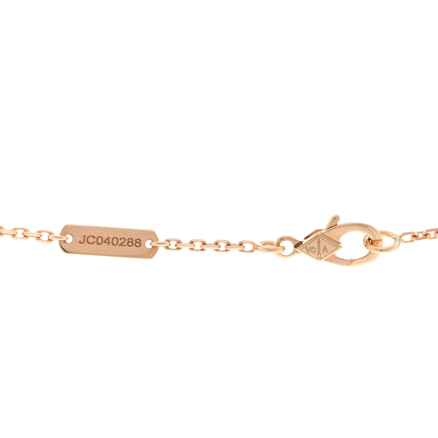 ヴァンクリーフ＆アーペル ヴィンテージアルハンブラ ペンダントネックレス ダイヤモンド 18K ローズゴールド VAN CLEEF & ARPELS VINTAGE ALHAMBRA PENDANT NECKLACE DIAMOND 18K ROSE GOLD