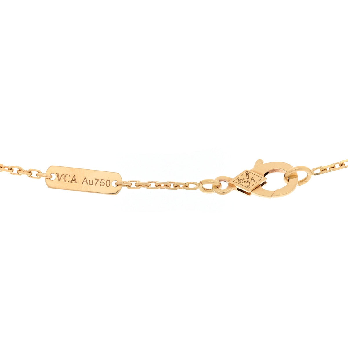 ヴァンクリーフ＆アーペル ラッキーアルハンブラ ペンダントネックレス マザーオブパール 18K イエローゴールド VAN CLEEF & ARPELS LUCKY ALHAMBRA PENDANT NECKLACE MOTHER OF PEARL 18K YELLOW GOLD