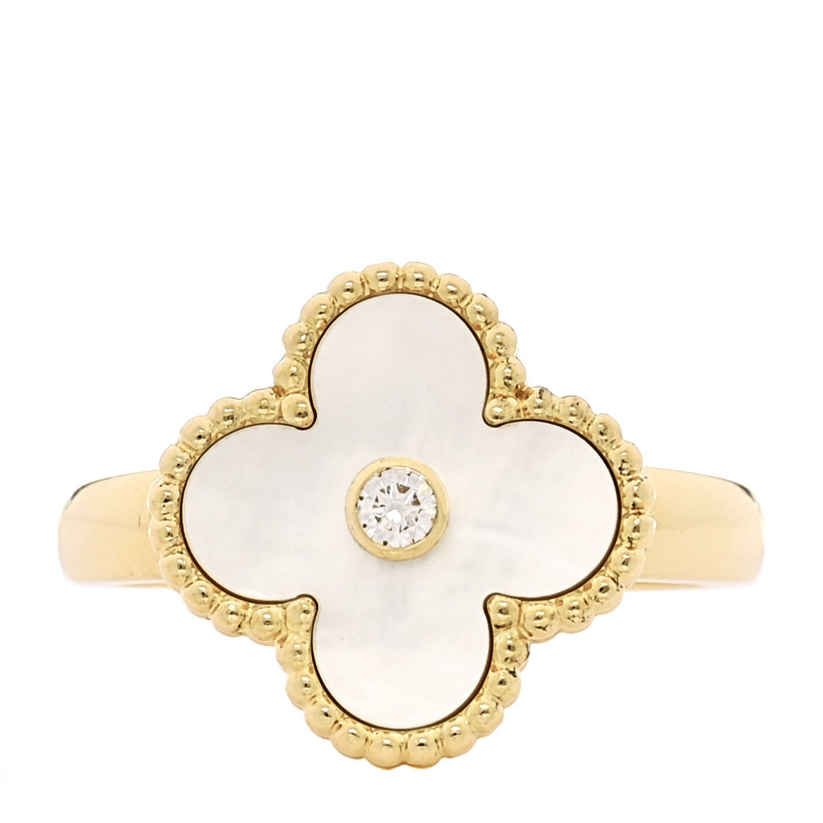 ヴァンクリーフ＆アーペル ヴィンテージアルハンブラ リング マルチカラー 18K イエローゴールド VAN CLEEF & ARPELS VINTAGE ALHAMBRA RING MULTICOLOR 18K YELLOW GOLD