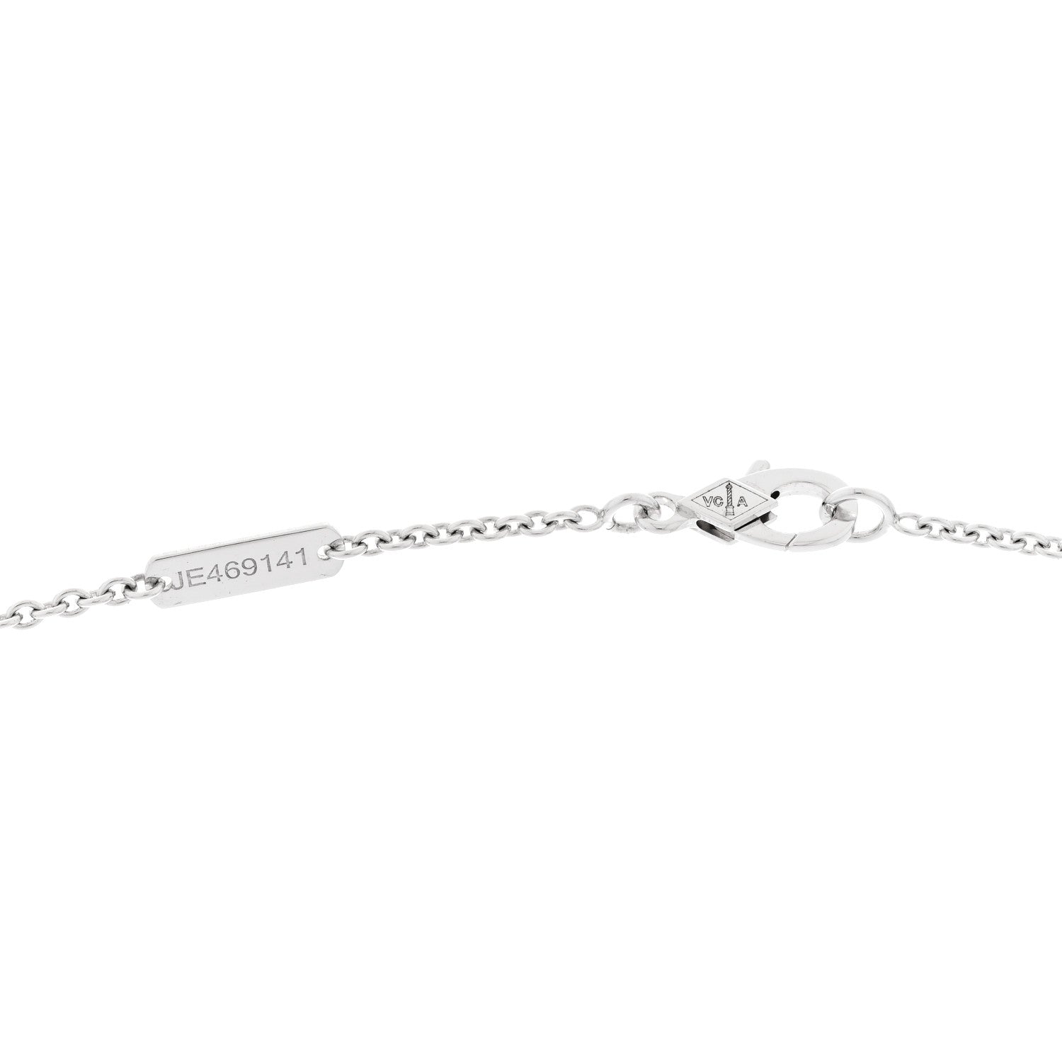 ヴァンクリーフ＆アーペル ピュアアルハンブラ ペンダントネックレス ダイヤモンド 18K ホワイトゴールド VAN CLEEF & ARPELS PURE ALHAMBRA PENDANT NECKLACE DIAMOND 18K WHITE GOLD