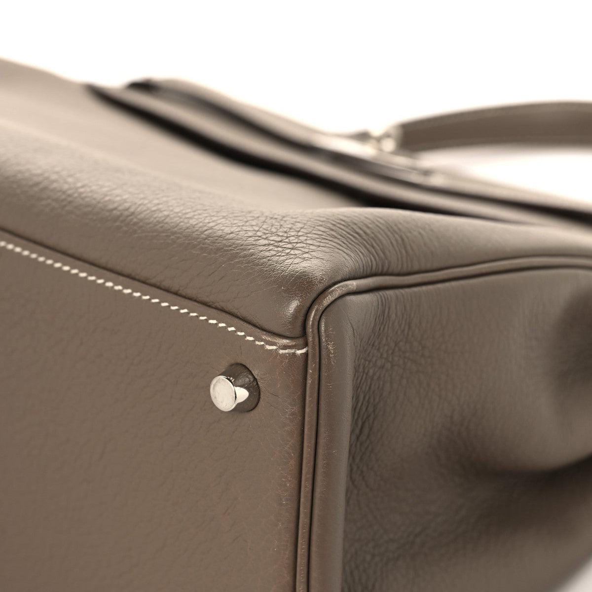 エルメス ケリー 35 内縫い Etoupe トリヨンクレマンス シルバー金具 HERMES KELLY 35 RETOURNE ETOUPE TAURILLON CLEMENCE SILVER HARDWARE