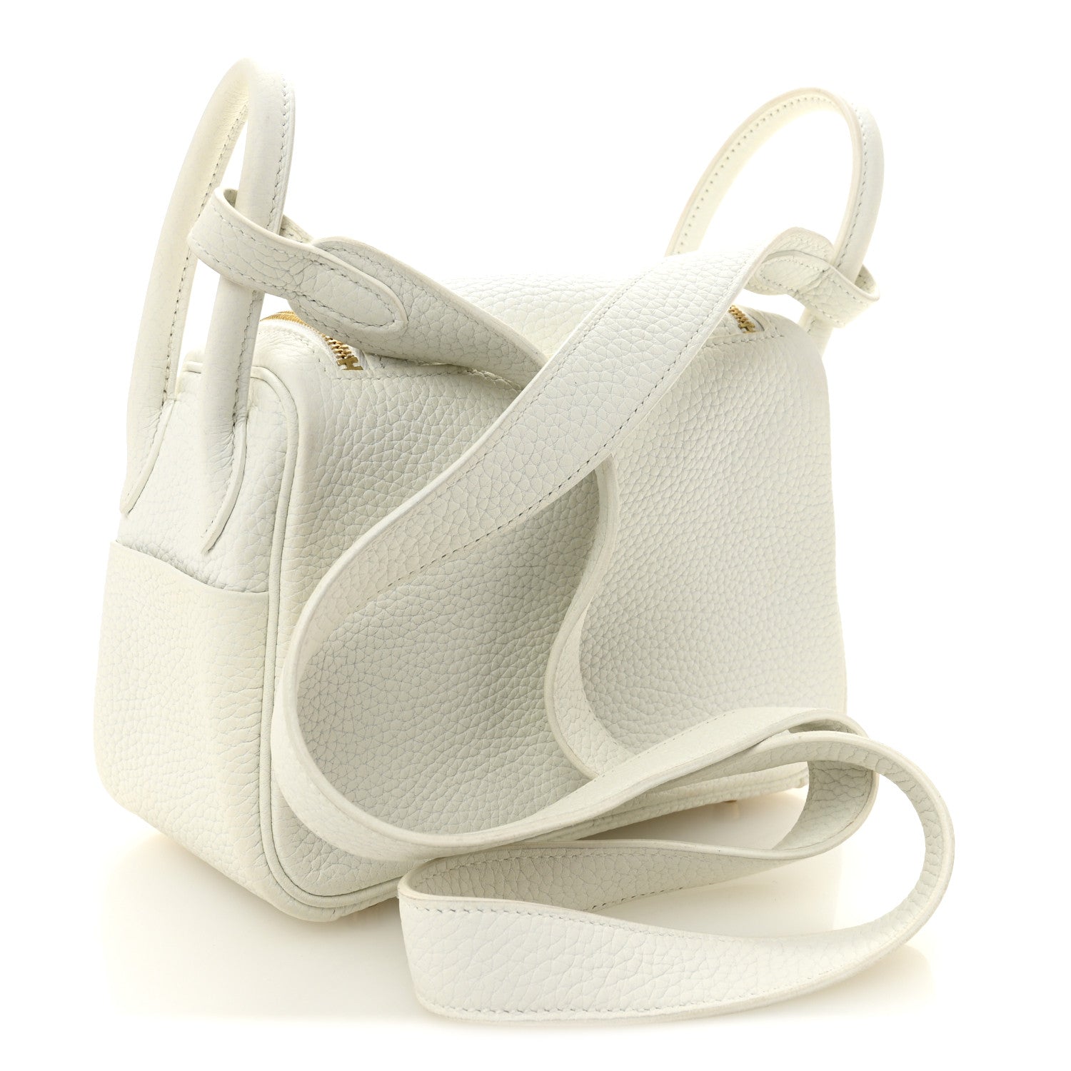 エルメス リンディ 20 New White トリヨンクレマンス ゴールド金具 HERMES LINDY 20 NEW WHITE TAURILLON CLEMENCE GOLD HARDWARE