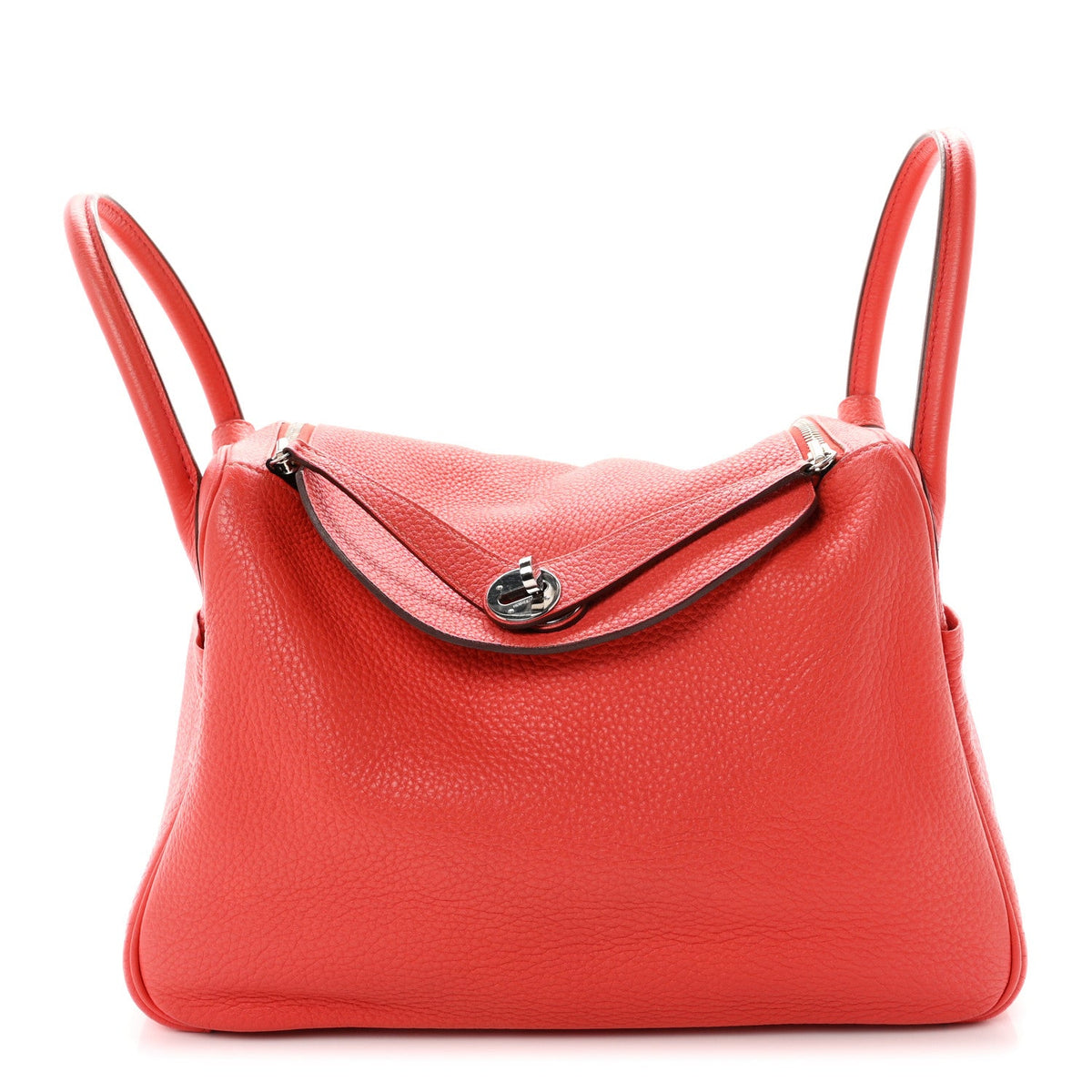 エルメス リンディ 30 Rose Jaipur トリヨンクレマンス シルバー金具 HERMES LINDY 30 ROSE JAIPUR TAURILLON CLEMENCE SILVER HARDWARE