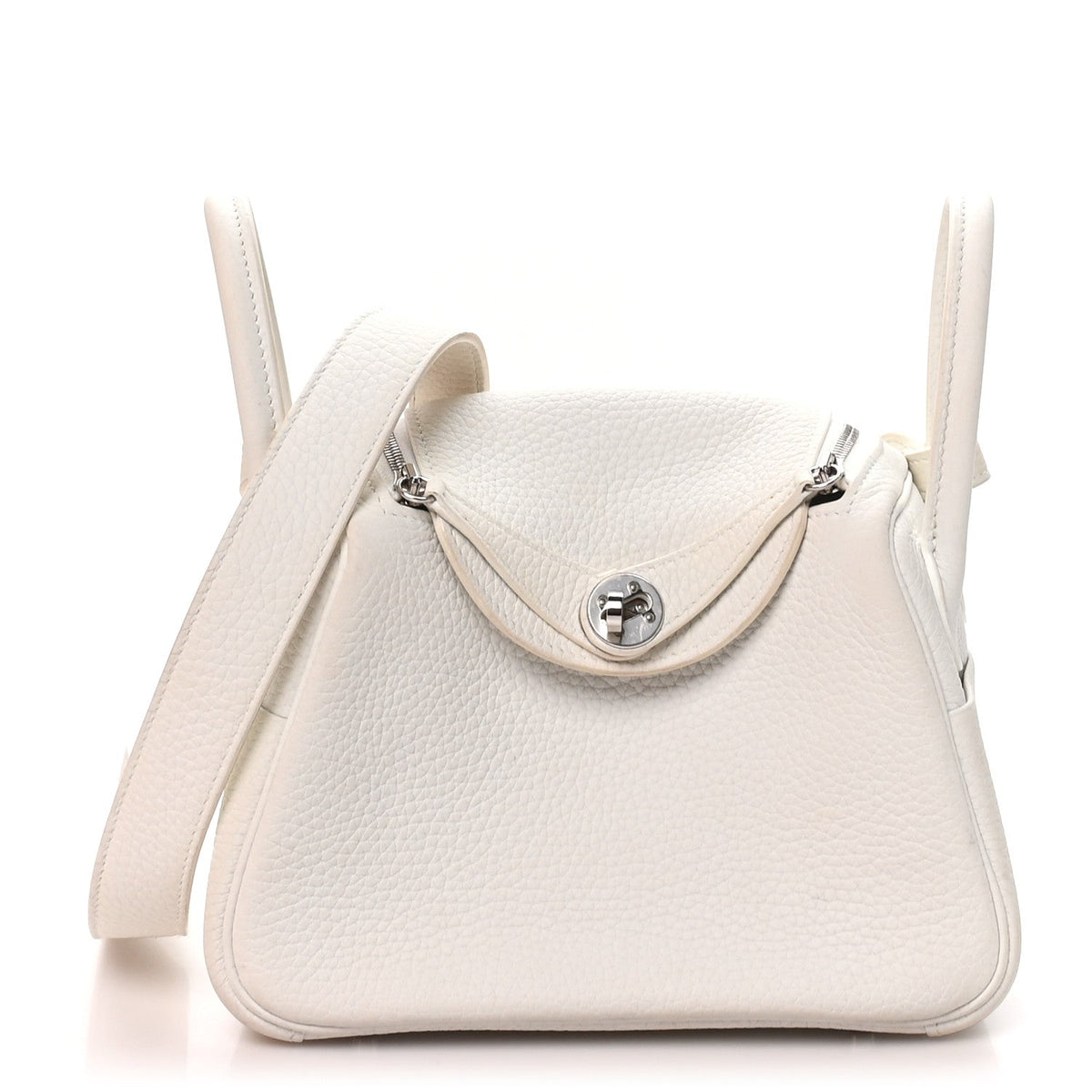 エルメス リンディ 20 New White トリヨンクレマンス シルバー金具 HERMES LINDY 20 NEW WHITE TAURILLON CLEMENCE SILVER HARDWARE
