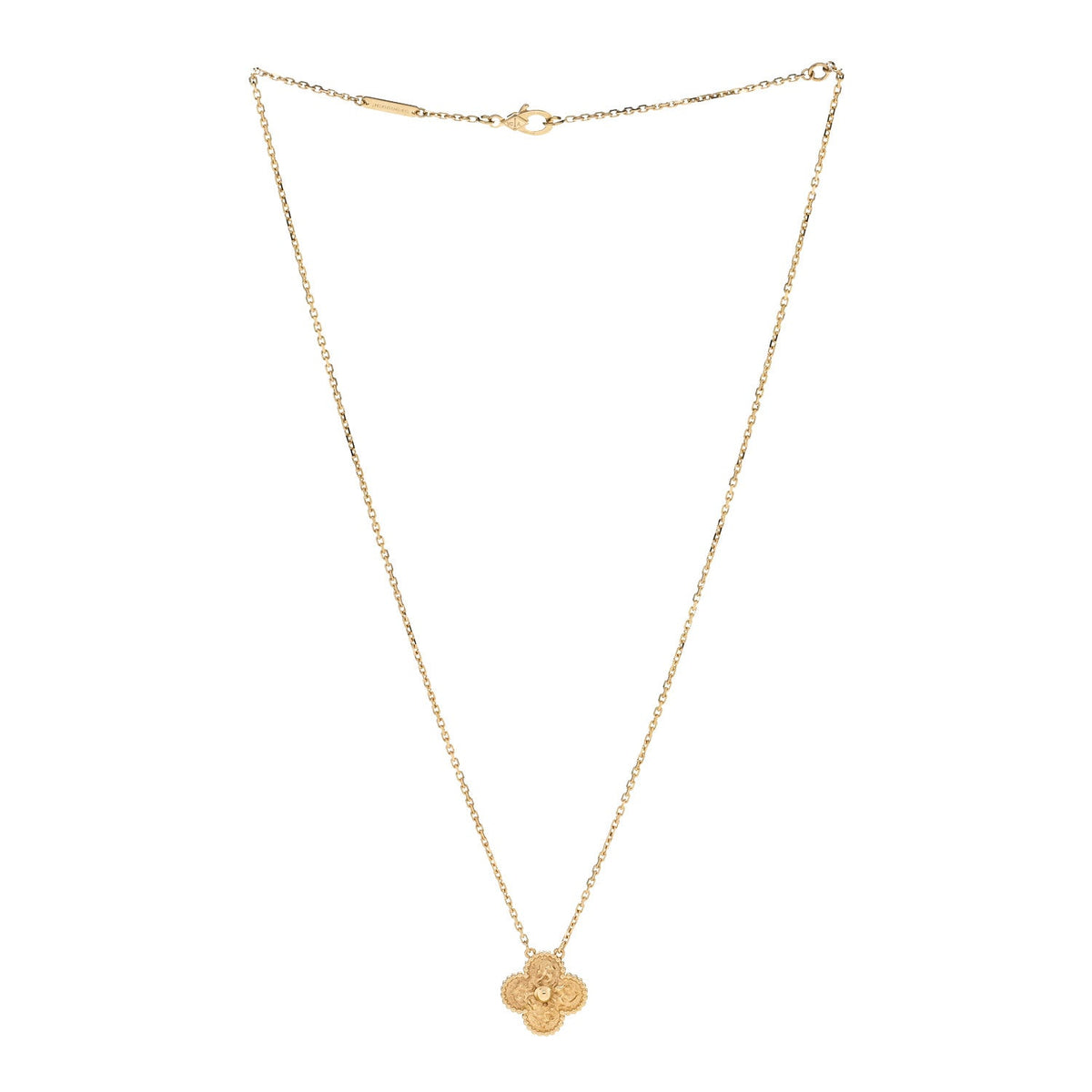 ヴァンクリーフ＆アーペル ヴィンテージアルハンブラ ペンダントネックレス 18K イエローゴールド VAN CLEEF & ARPELS VINTAGE ALHAMBRA PENDANT NECKLACE 18K YELLOW GOLD