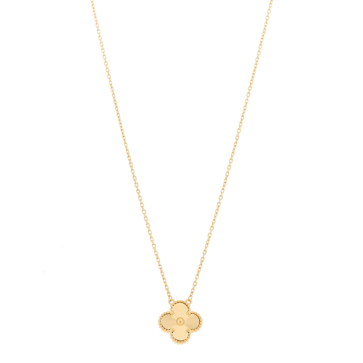 ヴァンクリーフ＆アーペル ヴィンテージアルハンブラ ペンダントネックレス 18K イエローゴールド VAN CLEEF & ARPELS VINTAGE ALHAMBRA PENDANT NECKLACE 18K YELLOW GOLD