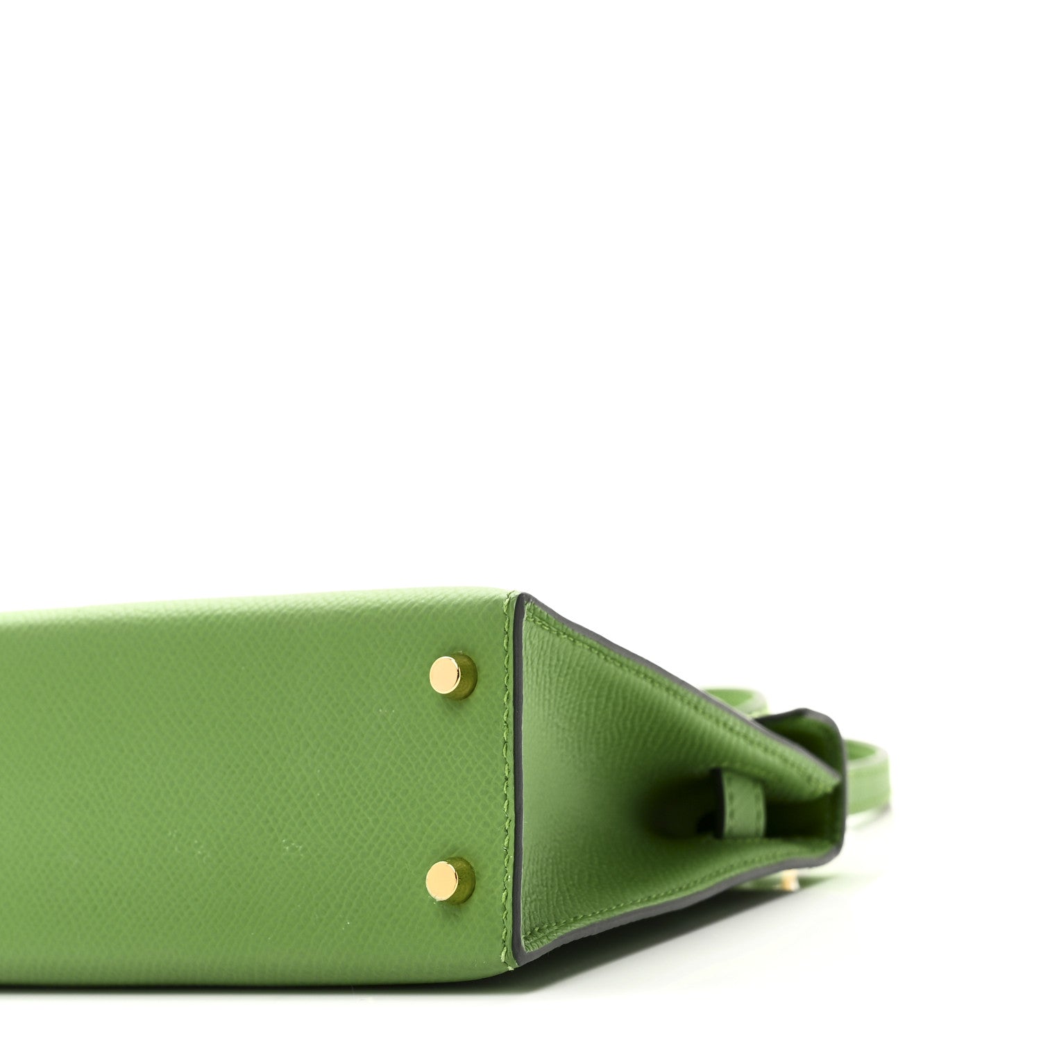 エルメス ミニケリー 20 外縫い Vert Yucca エプソン ゴールド金具 HERMES MINI KELLY 20 SELLIER VERT YUCCA EPSOM GOLD HARDWARE