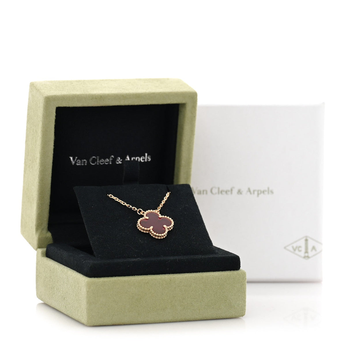Van Cleef & Arpels Vintage Alhambra Pendant Necklace 18K Yellow Gold 