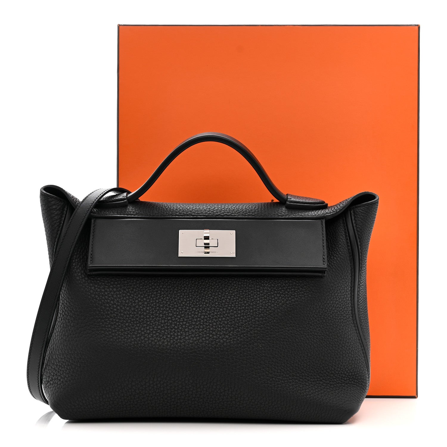 エルメス 24/24  ヴァンキャトル 29 Black スイフト / トゴ シルバー金具 HERMES 24/24 29 BLACK SWIFT / TOGO SILVER HARDWARE