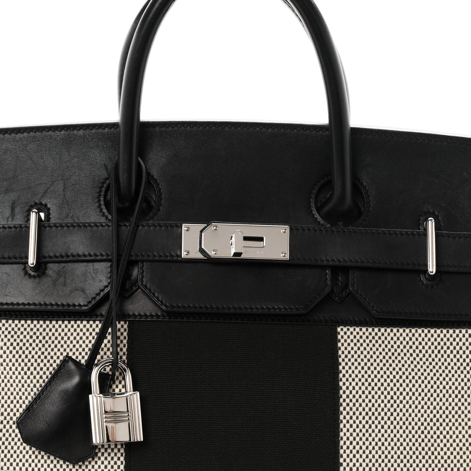 エルメス バーキン 40 オータクロア HAC Ecru Black エバーグレイン / ハンター シルバー金具 HERMES BIRKIN 40 HAC ECRU BLACK EVERGRAIN FLAG HUNTER SILVER HARDWARE