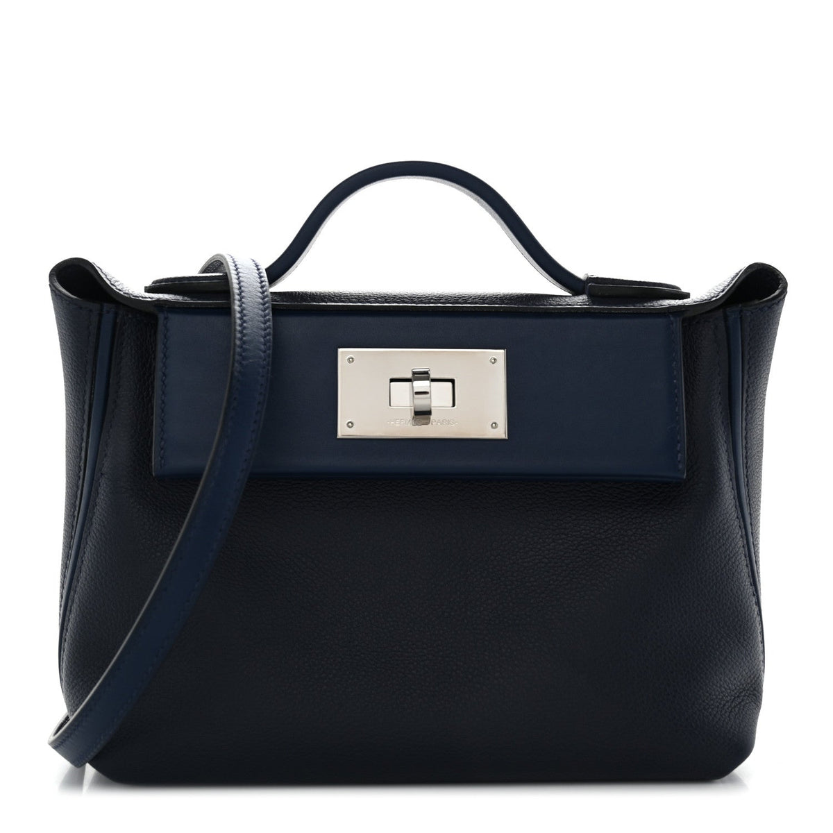 エルメス 24/24 ミニヴァンキャトル 21 Bleu Nuit Bleu Navy エバーカラー / スイフト シルバー金具 HERMES 24/24 21 BLEU NUIT BLEU NAVY EVERCOLOR / SWIFT SILVER HARDWARE