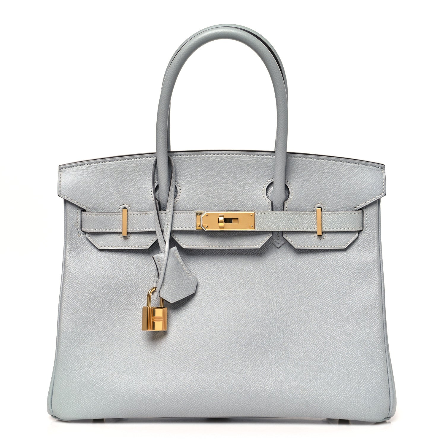 エルメス バーキン 30 Gris Mouette エプソン ゴールド金具 HERMES