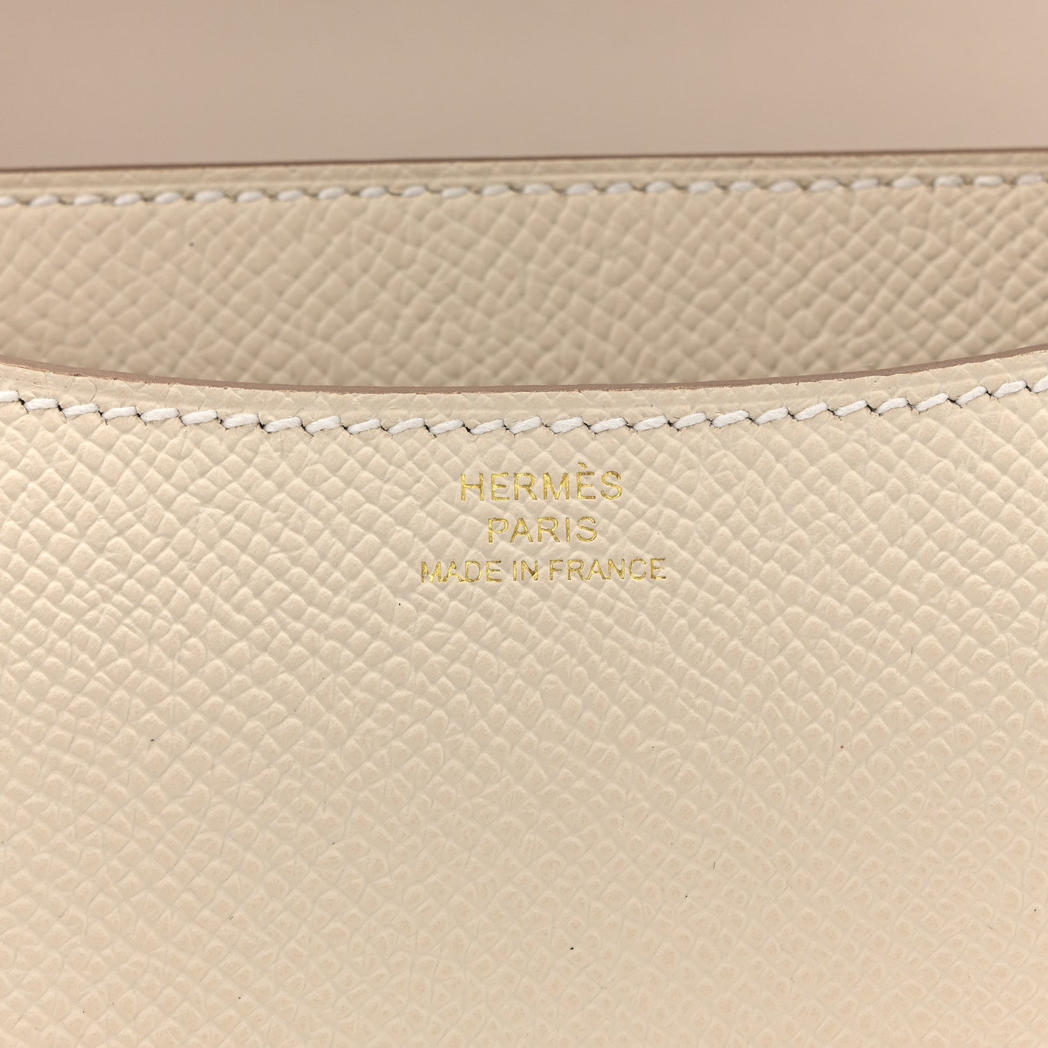 エルメス  ミニコンスタンス 18 Craie エプソン ゴールド金具 HERMES MINI CONSTANCE 18 CRAIE EPSOM GOLD HARDWARE