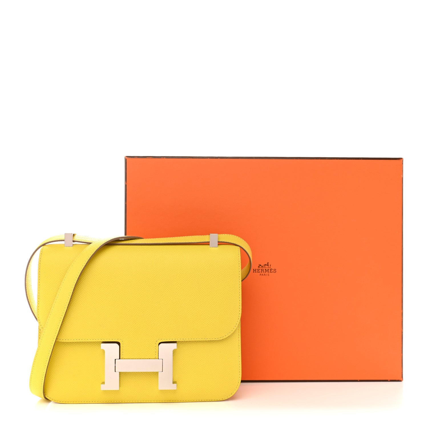 エルメス  コンスタンス 24 Lime エプソン シルバー金具 HERMES CONSTANCE 24 LIME EPSOM SILVER HARDWARE