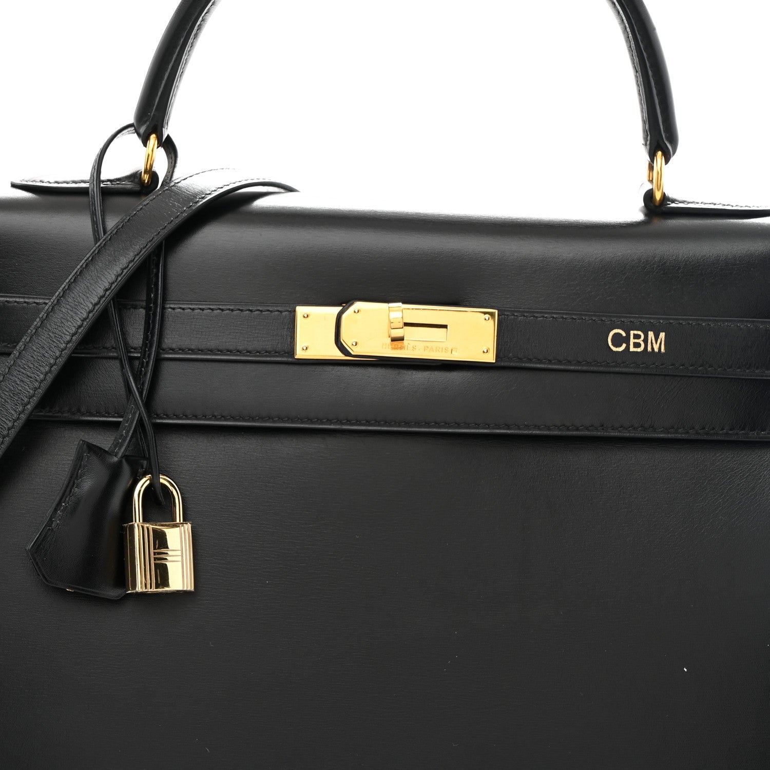 エルメス ケリー 35 外縫い Black ボックス ゴールド金具 HERMES KELLY 35 SELLIER BLACK BOX GOLD HARDWARE