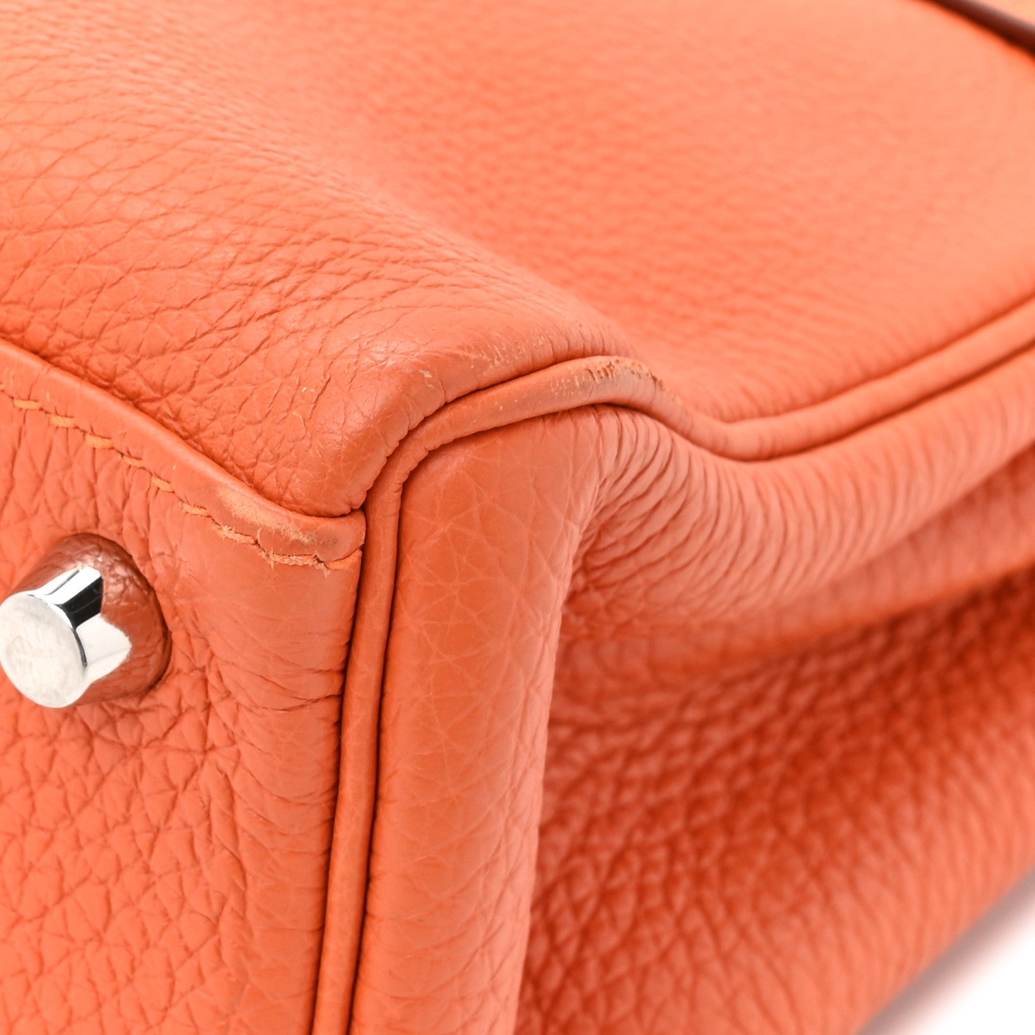 エルメス ケリー 25 内縫い Orange トゴ シルバー金具 HERMES KELLY 25 RETOURNE ORANGE TOGO SILVER HARDWARE