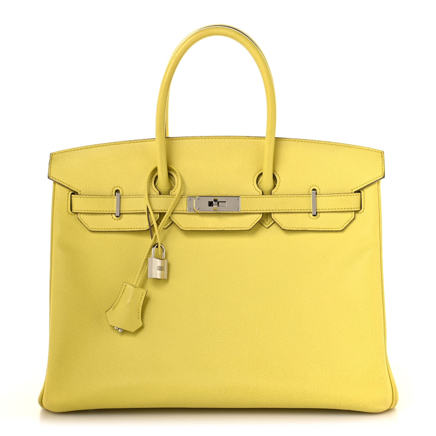 エルメス バーキン 35 Lime エプソン シルバー金具 HERMES BIRKIN 35 LIME EPSOM SILVER HARDWARE