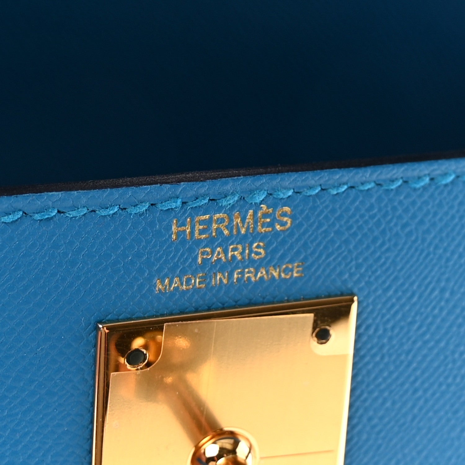 エルメス ケリー 28 外縫い Bleu Frida エプソン ゴールド金具 HERMES KELLY 28 SELLIER BLEU FRIDA EPSOM GOLD HARDWARE