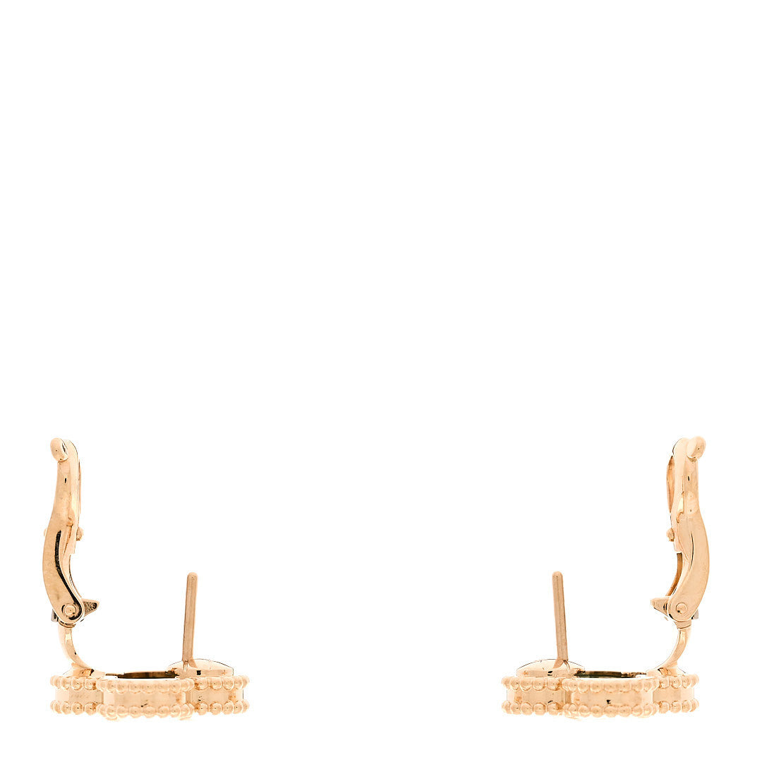 ヴァンクリーフ＆アーペル ヴィンテージアルハンブラ ピアス マラカイト 18K イエローゴールド VAN CLEEF & ARPELS VINTAGE ALHAMBRA EARRINGS MALACHITE 18K YELLOW GOLD