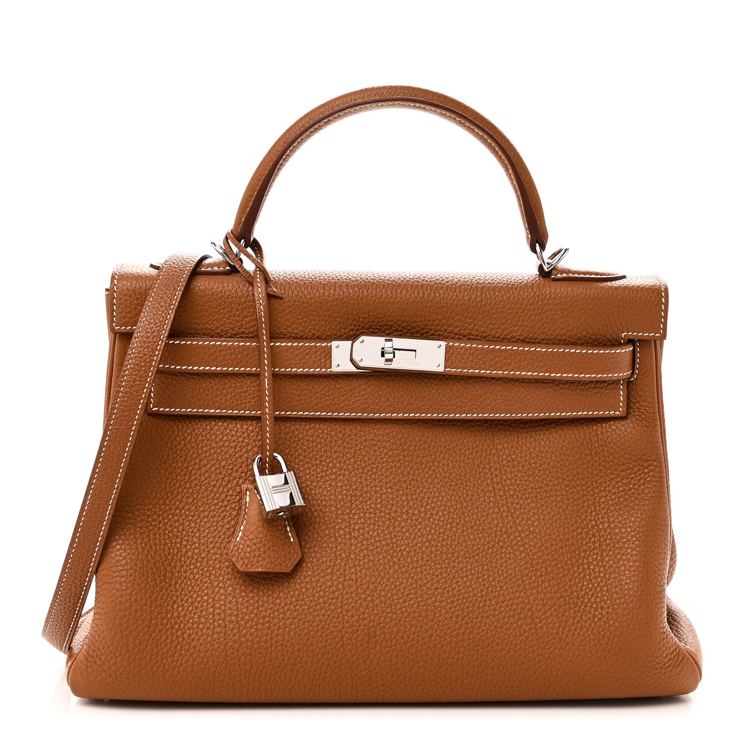 エルメス ケリー32 内縫い Gold トゴ シルバー金具 HERMES KELLY32 RETOURNE GOLD TOGO SILVER HARDWARE