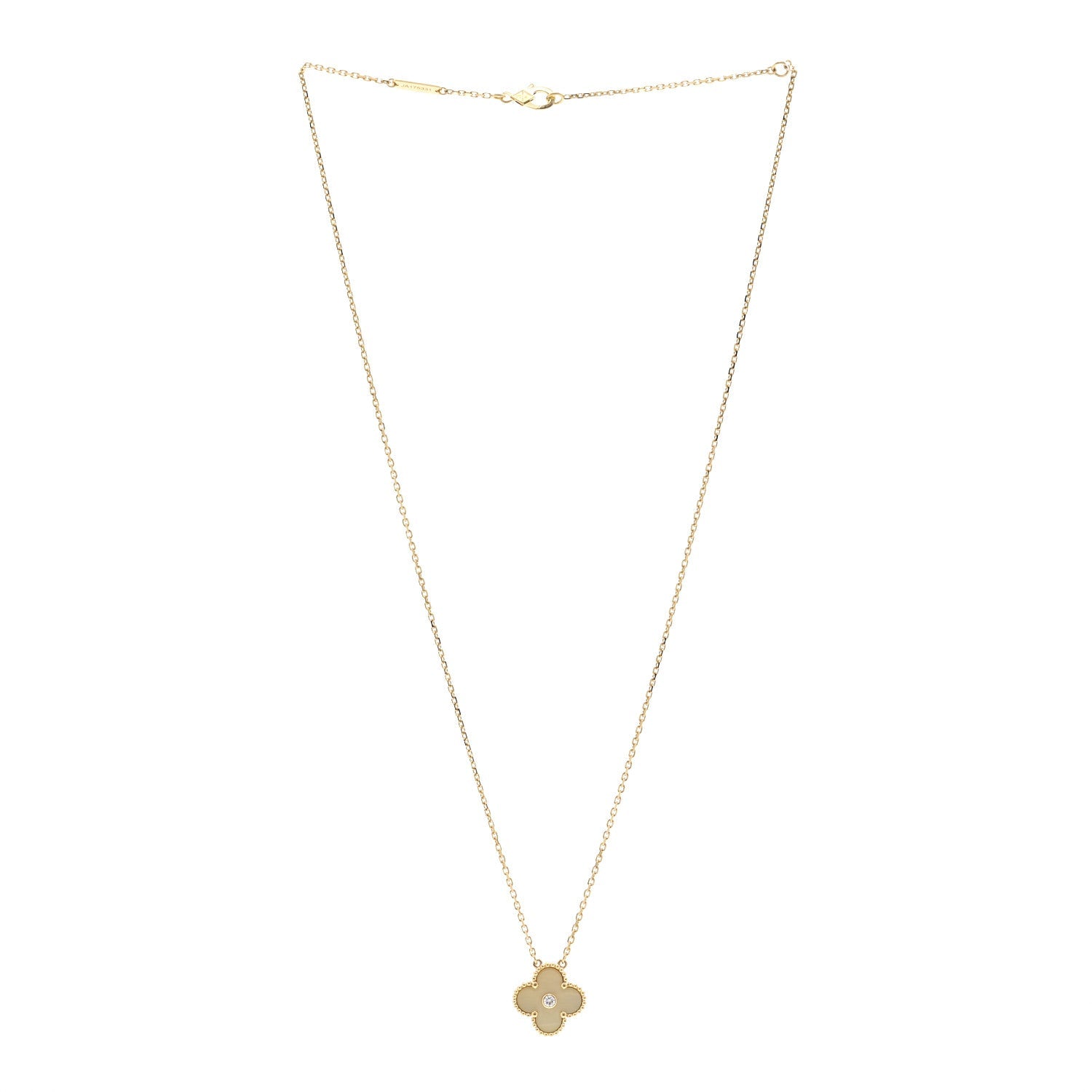 ヴァンクリーフ＆アーペル ヴィンテージアルハンブラ ペンダントネックレス マルチカラー 18K イエローゴールド VAN CLEEF & ARPELS VINTAGE ALHAMBRA PENDANT NECKLACE MULTICOLOR 18K YELLOW GOLD