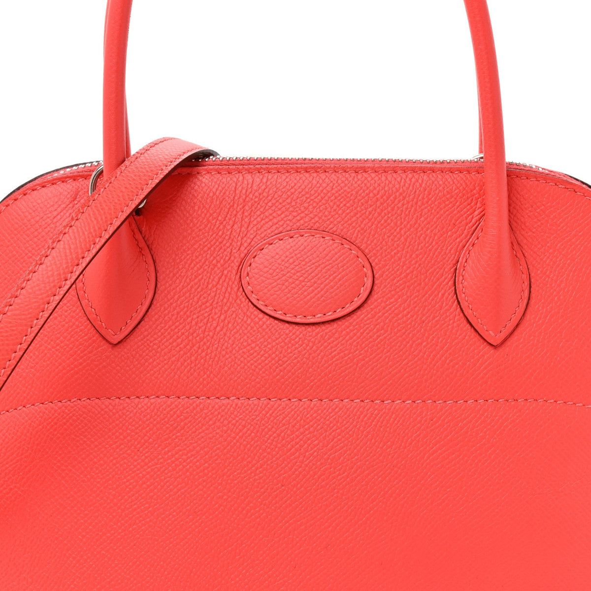 Hermès Bolide 27 Rouge Pivoine Epsom Silver Hardware