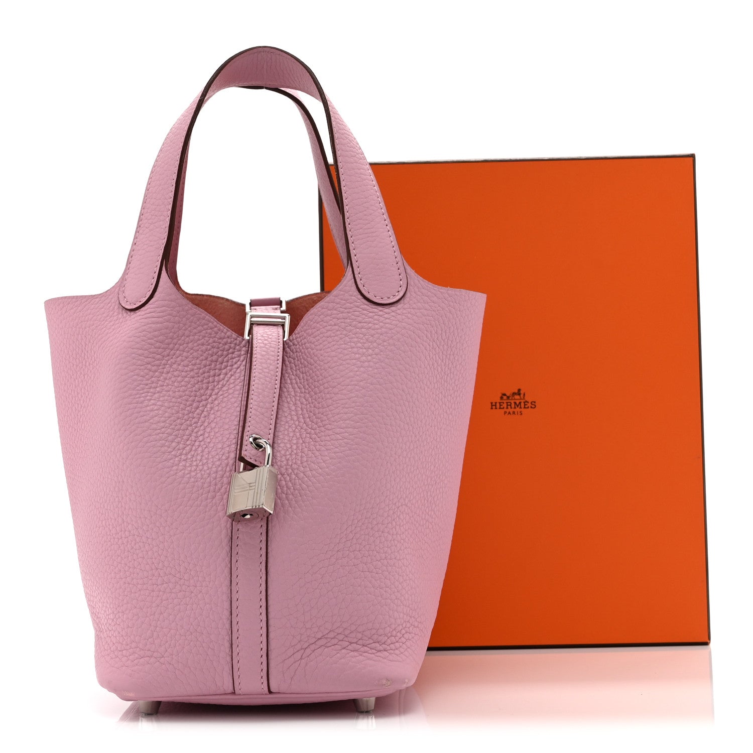 エルメス ピコタンロック PM 18 Mauve Sylvestre トリヨンクレマンス シルバー金具 HERMES PICOTIN LOCK PM 18 MAUVE SYLVESTRE TAURILLON CLEMENCE SILVER HARDWARE