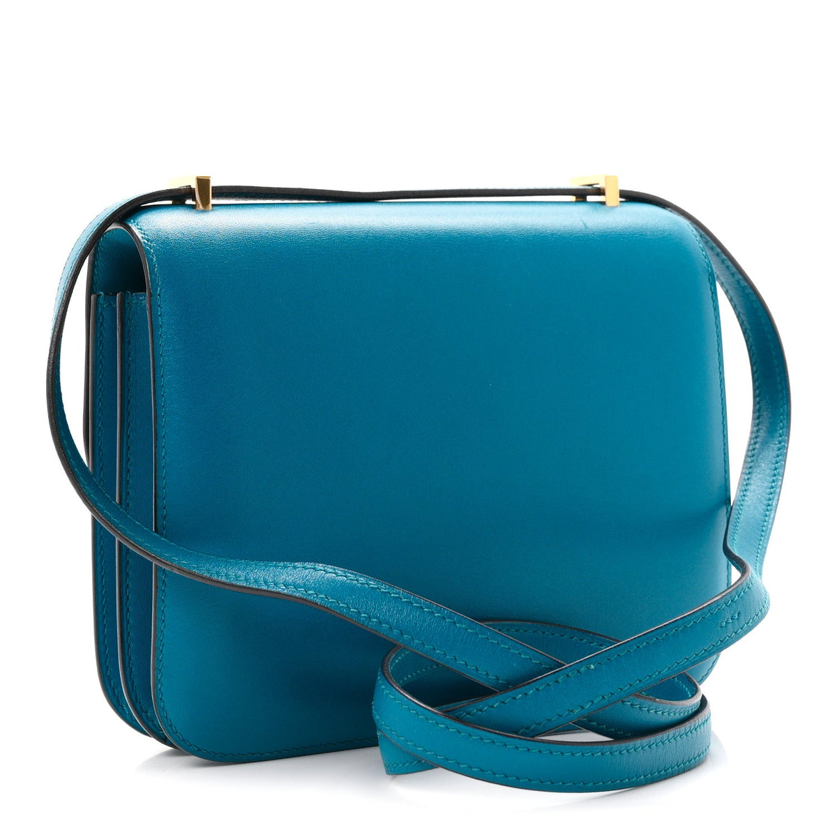 エルメス ミニコンスタンス 18 Bleu Izmir タデラクト ゴールド金具 HERMES MINI CONSTANCE 18 BLEU IZMIR TADELAKT GOLD HARDWARE