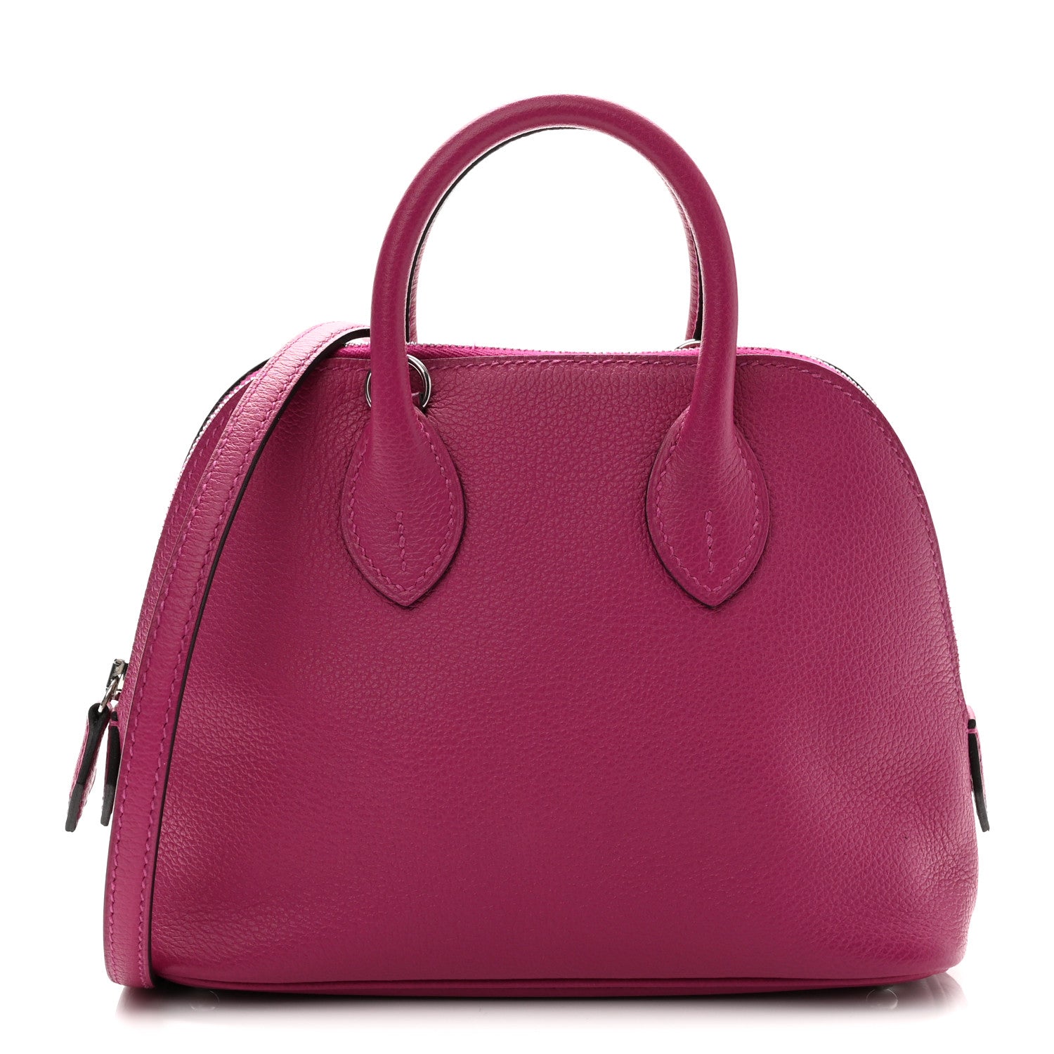 エルメス ミニ ボリード 1923 Rose Pourpre エバーカラー シルバー金具 HERMES MINI BOLIDE 1923 ROSE POURPRE EVERCOLOR SILVER HARDWARE