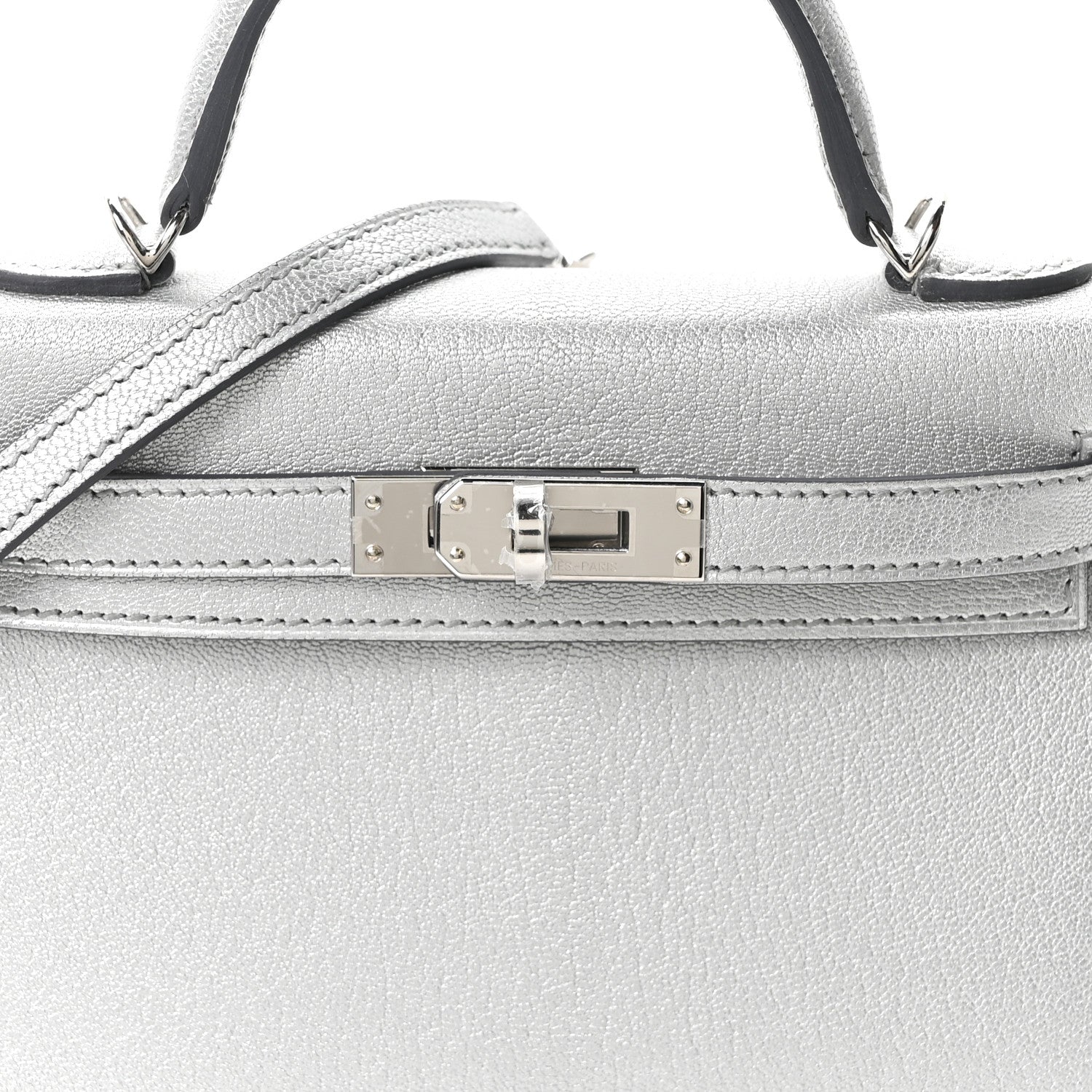 エルメス ミニケリー 20 外縫い Argent シェーブル シルバー金具 HERMES MINI KELLY 20 SELLIER ARGENT CHEVRE SILVER HARDWARE