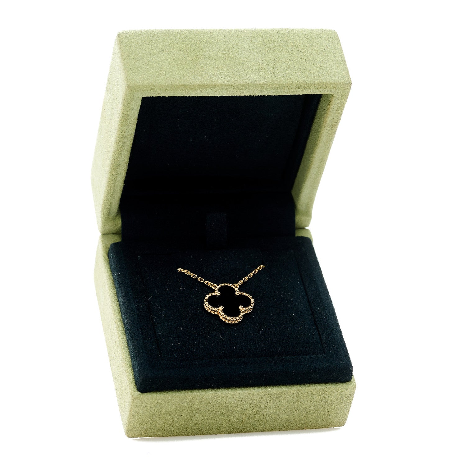 ヴァンクリーフ＆アーペル ヴィンテージアルハンブラ ペンダントネックレス ブラックオニキス 18K イエローゴールド VAN CLEEF & ARPELS VINTAGE ALHAMBRA PENDANT NECKLACE BLACK ONYX 18K YELLOW GOLD