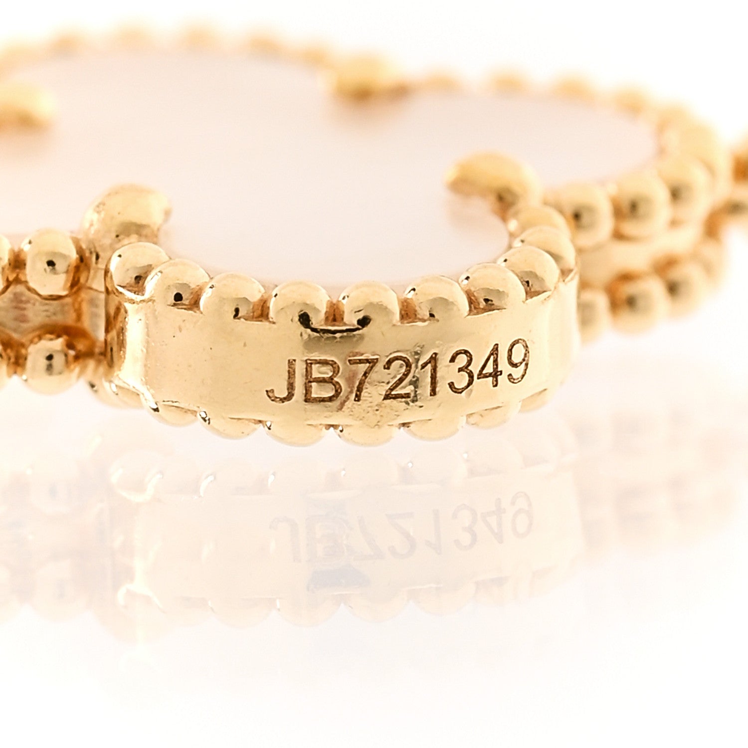 ヴァンクリーフ&アーペル 18Kイエローゴールド マザーオブパール 10モチーフ ヴィンテージ アルハンブラ ネックレス