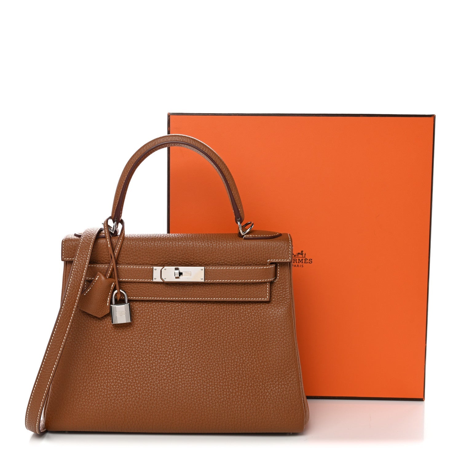 エルメス ケリー 28 内縫い Gold トゴ シルバー金具 HERMES KELLY 28 RETOURNE GOLD TOGO SILVER HARDWARE