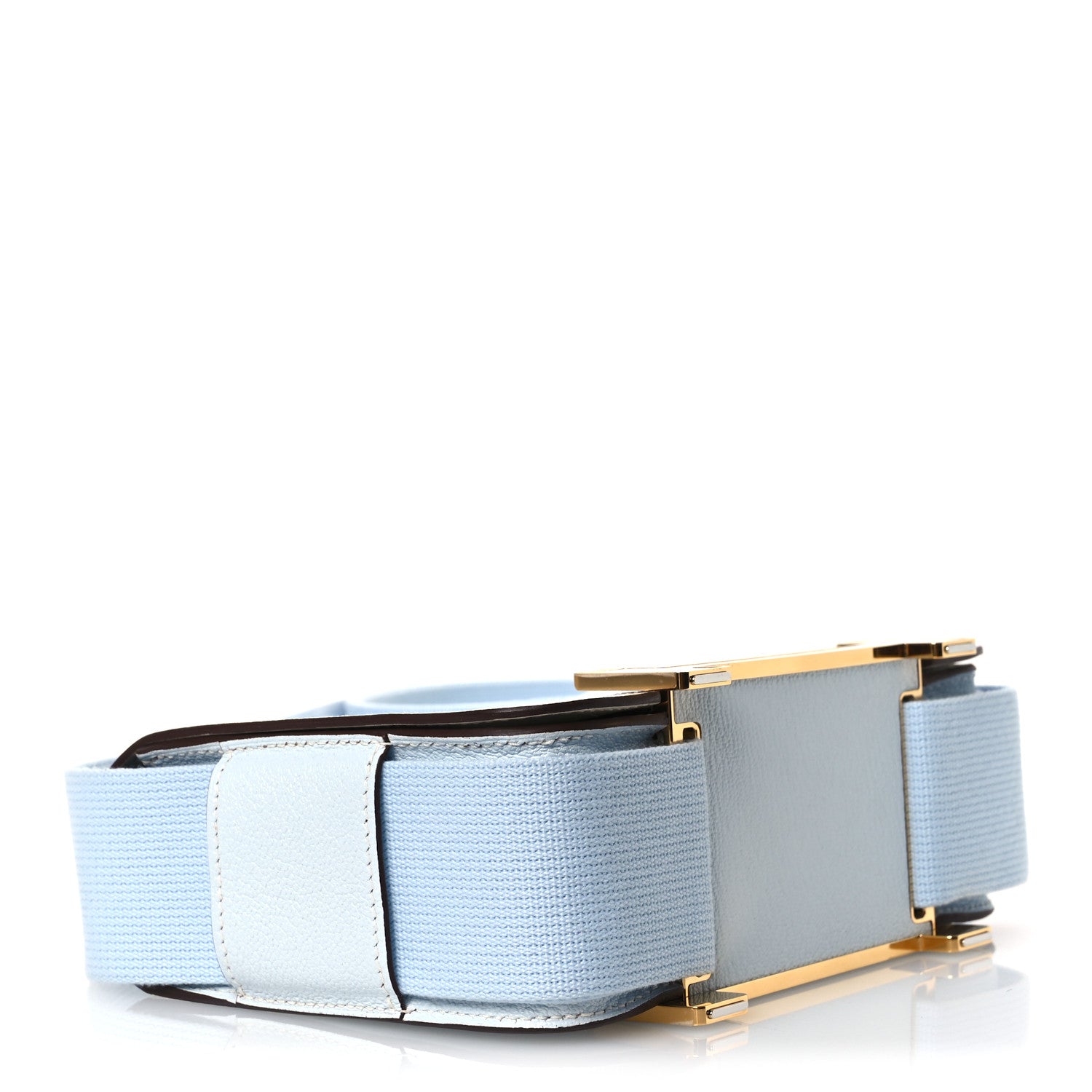 エルメス ゲタ ヴェルソ Bleu Brume Nata シェーブルミゾール ゴールド金具 HERMES GETA VERSO BLEU BRUME NATA CHEVRE MYSORE GOLD HARDWARE