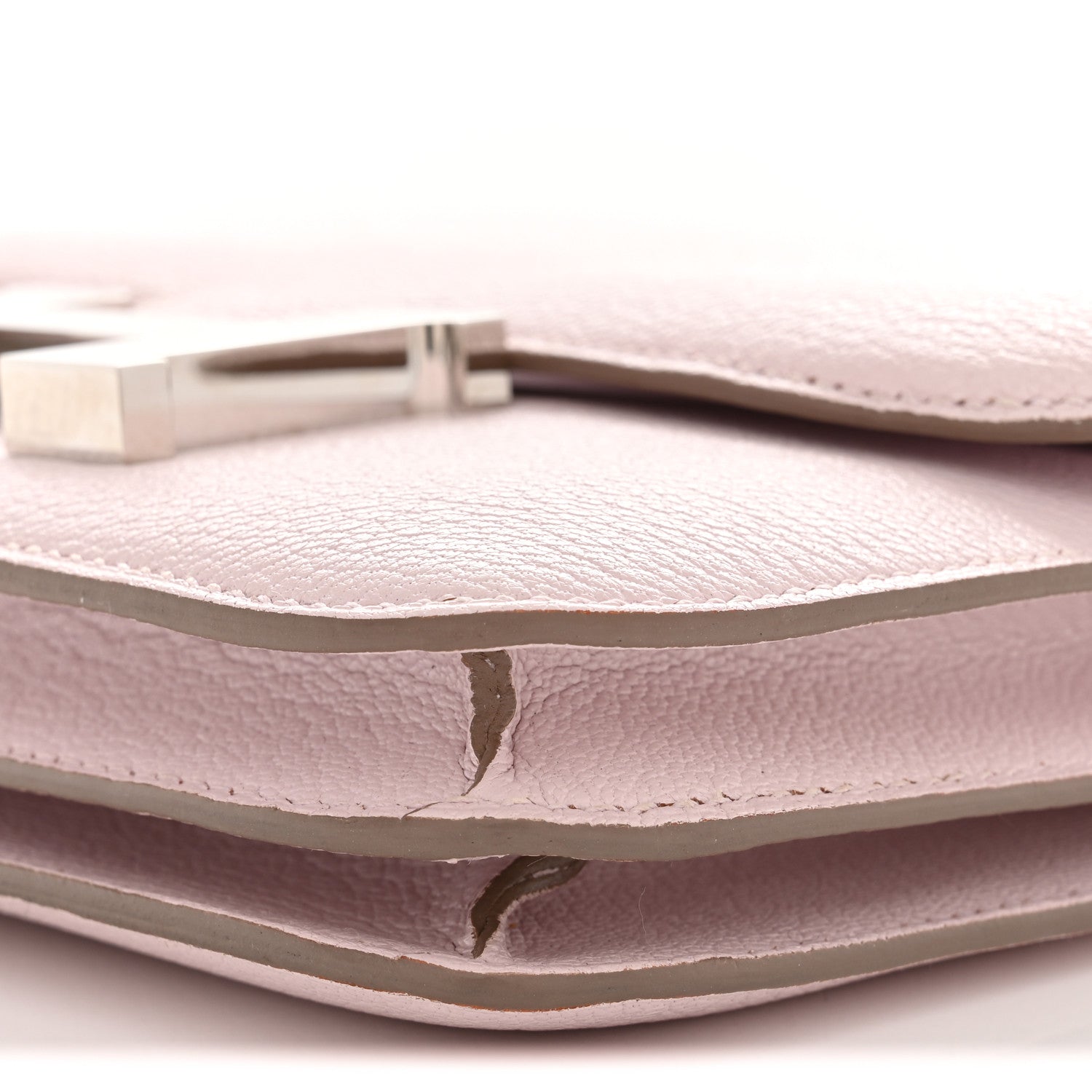 エルメス  ミニコンスタンス 18 Mauve Pale シェーブルミゾール シルバー金具 HERMES MINI CONSTANCE 18 MAUVE PALE CHEVRE MYSORE SILVER HARDWARE